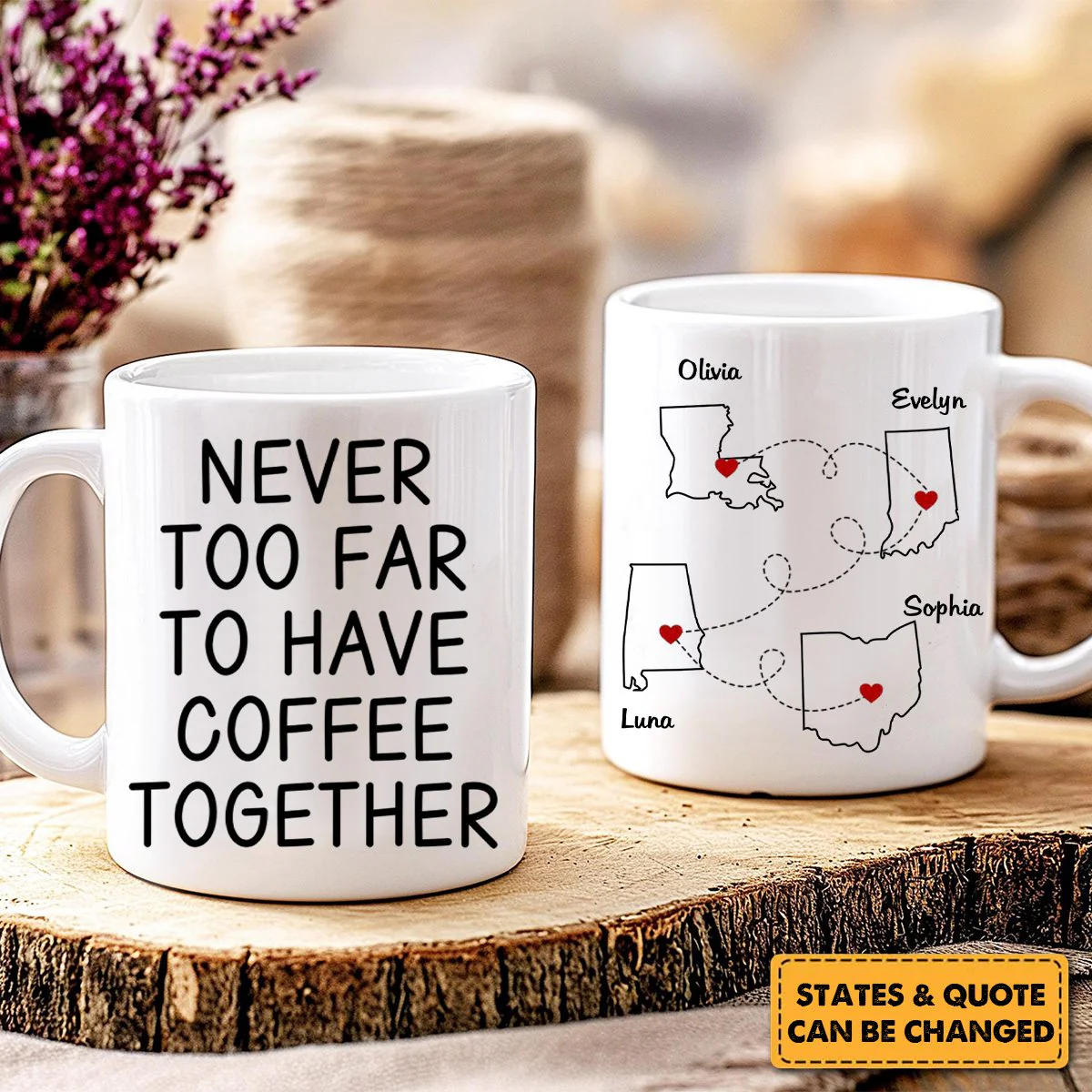 Cherishing Moments With Besties This Holiday - Personalized Mug - Christmas Gift For Best Friends, BFF, Sisters - Image 2