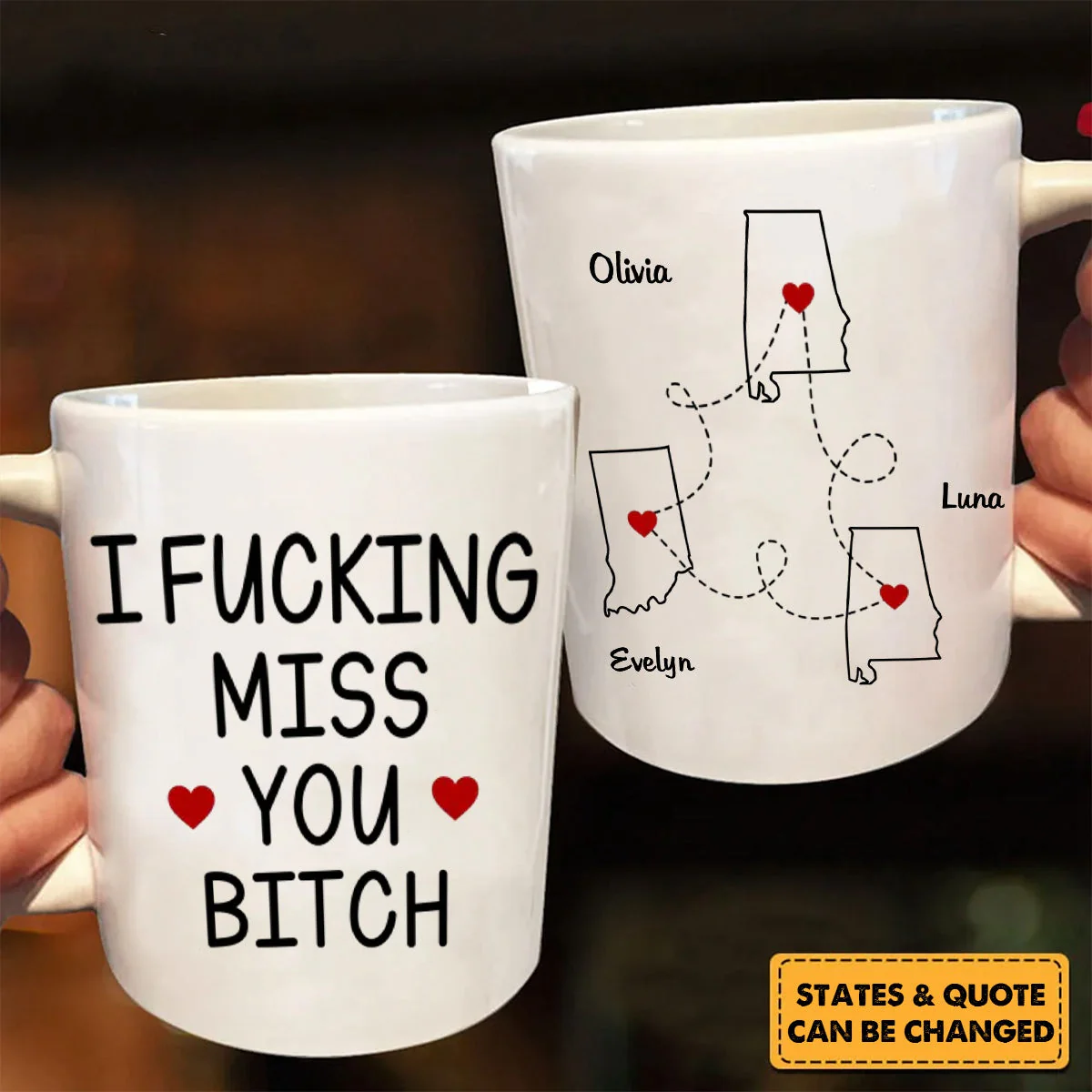Cherishing Moments With Besties This Holiday - Personalized Mug - Christmas Gift For Best Friends, BFF, Sisters - Image 4
