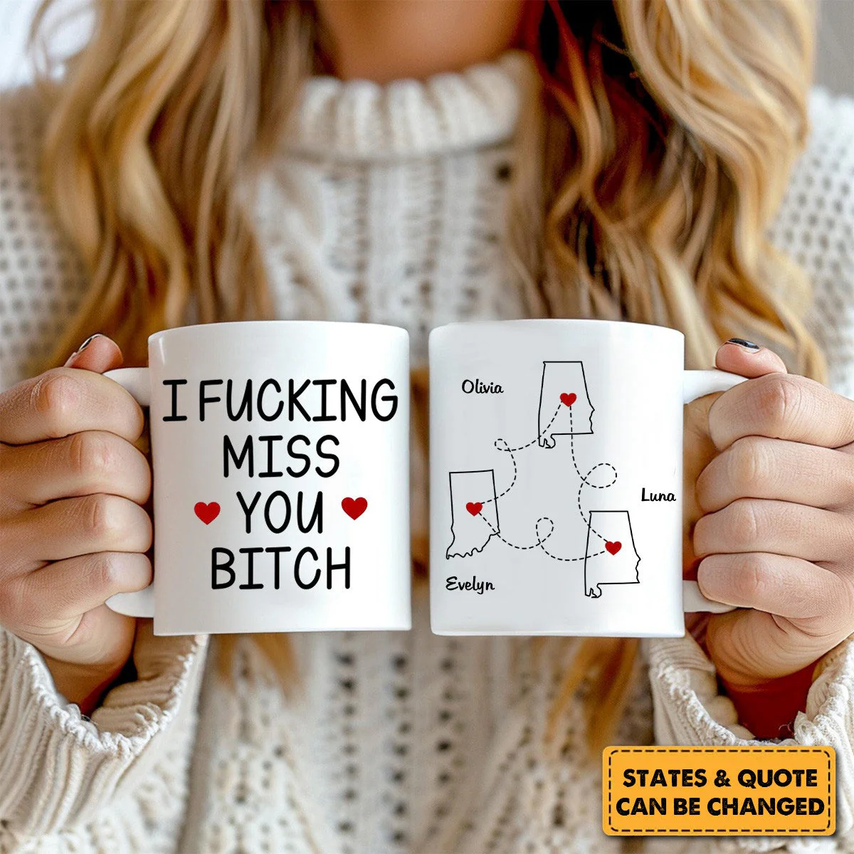 Cherishing Moments With Besties This Holiday - Personalized Mug - Christmas Gift For Best Friends, BFF, Sisters - Image 5