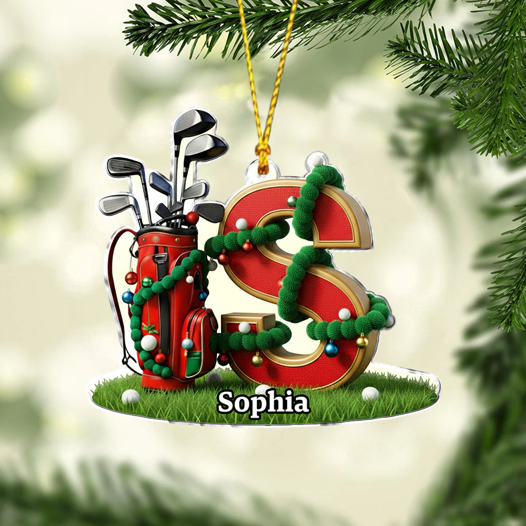 Christmas Gift, Decoration For Golf Lovers - Personalized Golf Ornament - Image 4