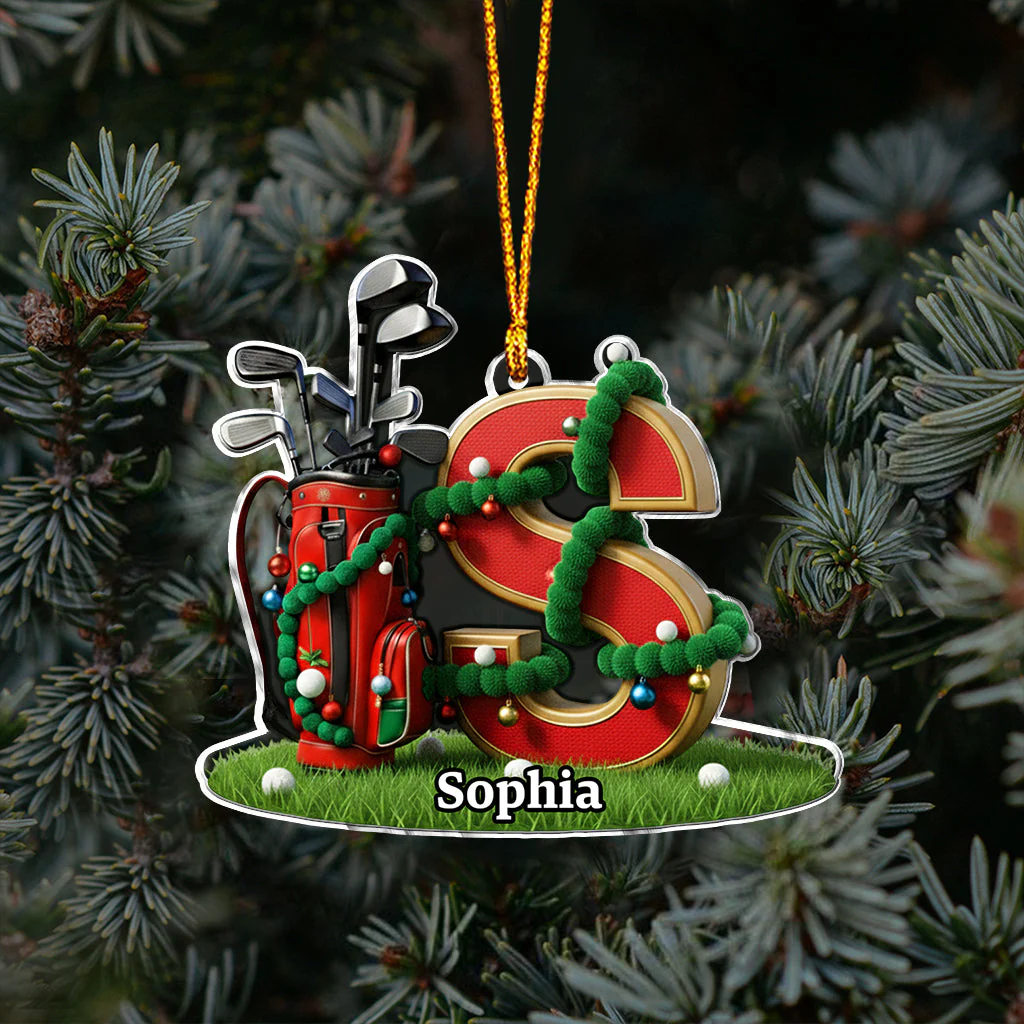 Christmas Gift, Decoration For Golf Lovers - Personalized Golf Ornament - Image 5