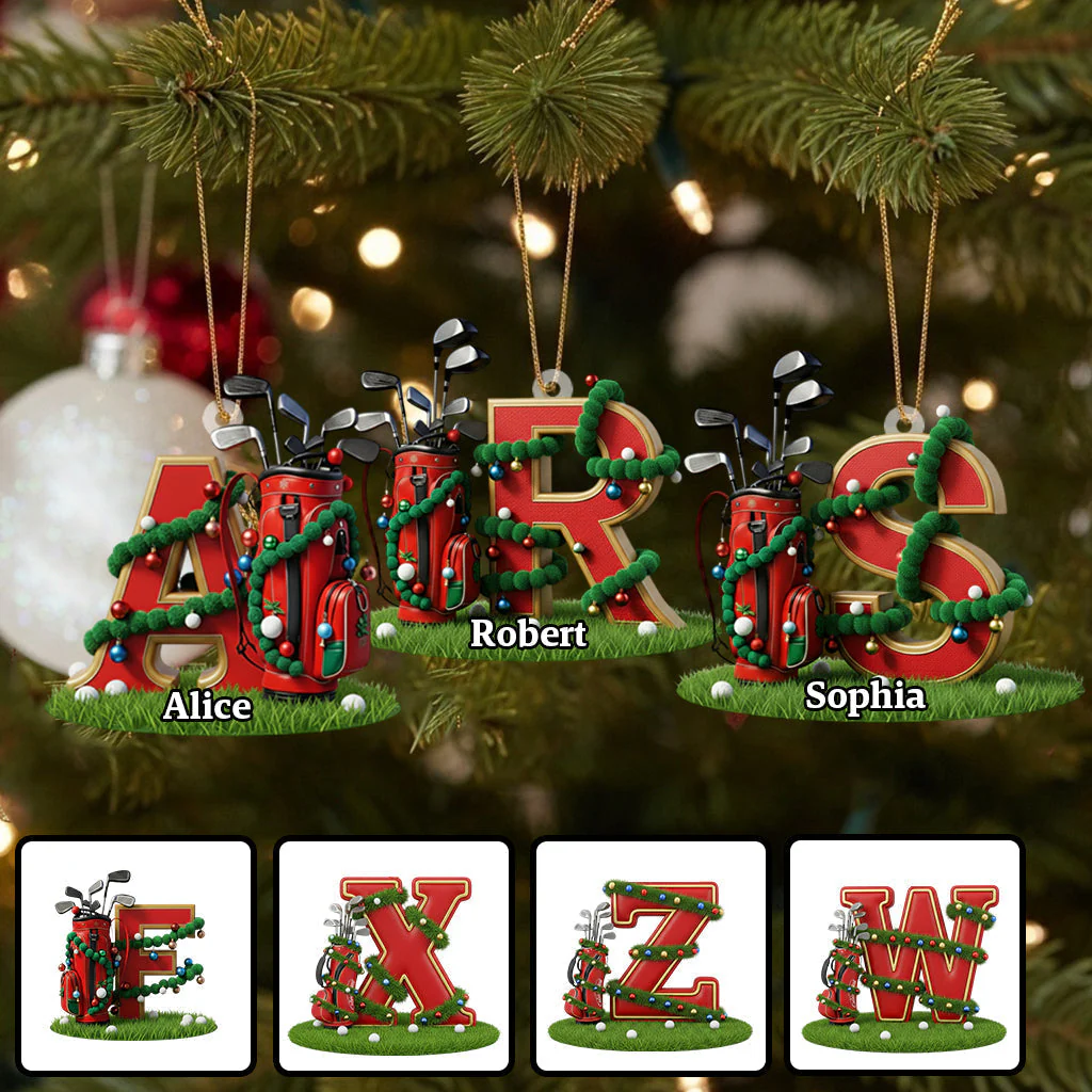 Christmas Gift, Decoration For Golf Lovers - Personalized Golf Ornament - Image 6