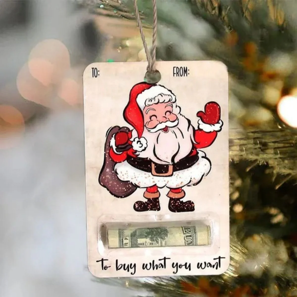 Christmas Money Holders Gift Wooden Ornament - Image 6