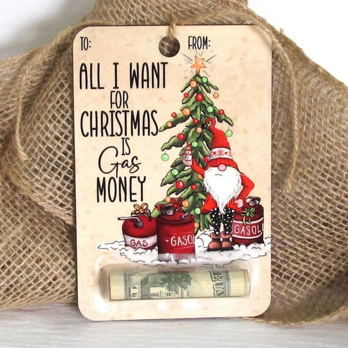 Christmas Money Holders Gift Wooden Ornament - Image 8