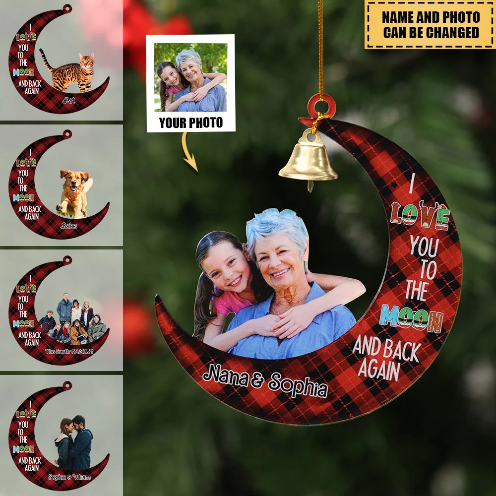 Christmas Personalized Acrylic With Bell Ornament Gift For Family - Image 4