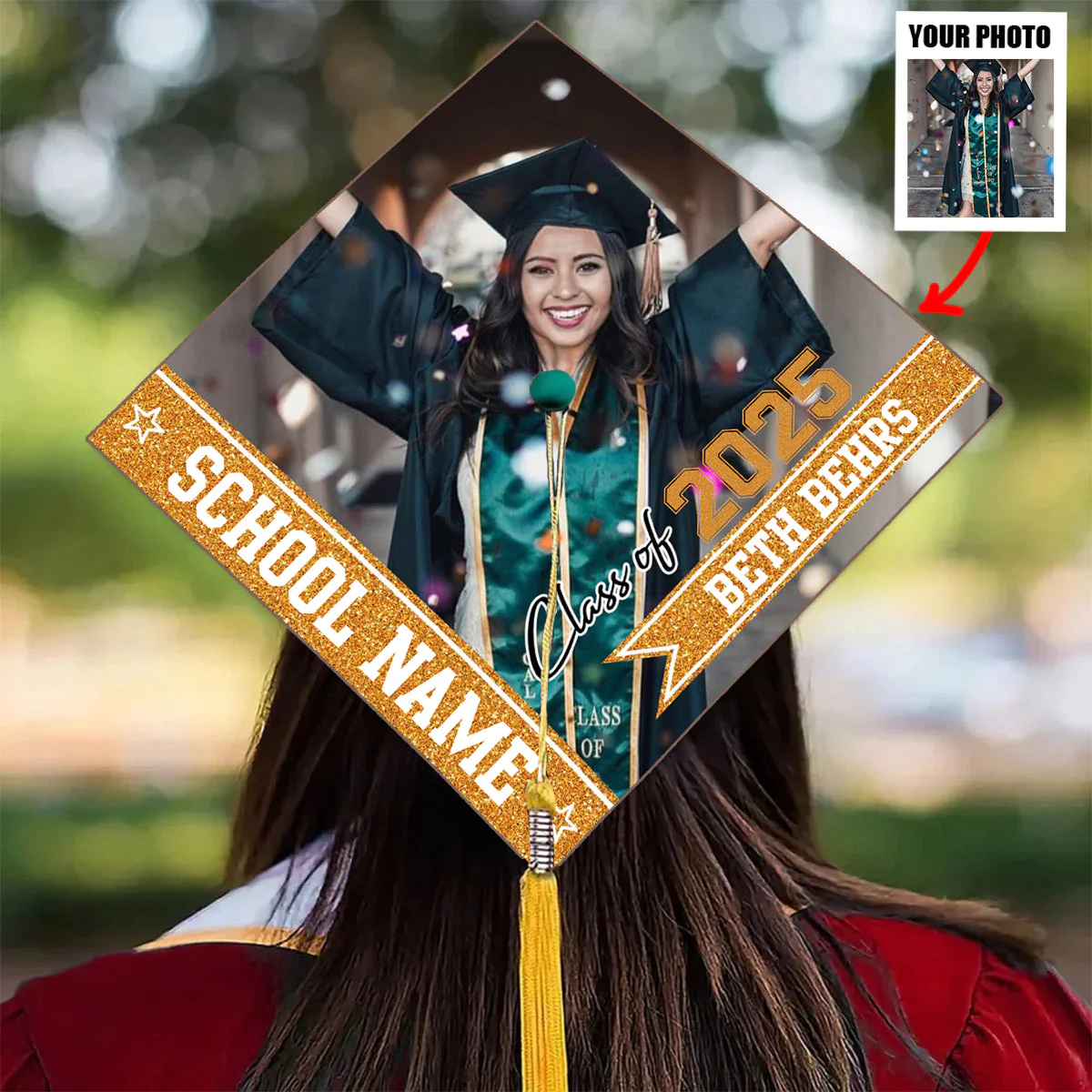 Class Of 2025 - Personalized Cap Topper, Graduation Gift, Grad Cap 2025 - Image 12