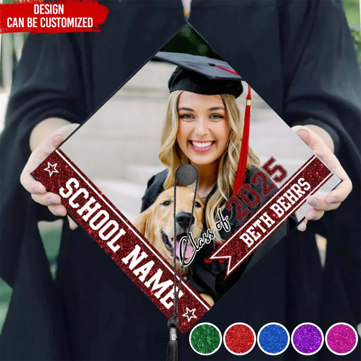 Class Of 2025 - Personalized Cap Topper, Graduation Gift, Grad Cap 2025 - Image 2