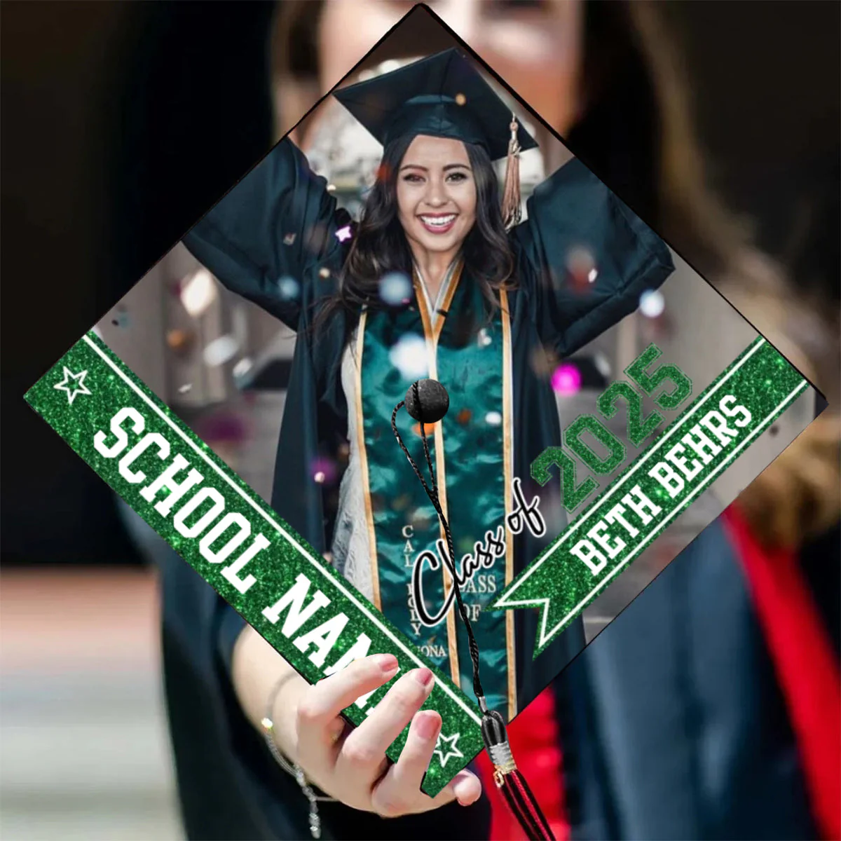 Class Of 2025 - Personalized Cap Topper, Graduation Gift, Grad Cap 2025 - Image 3