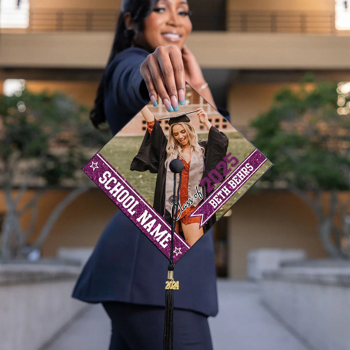 Class Of 2025 - Personalized Cap Topper, Graduation Gift, Grad Cap 2025 - Image 5