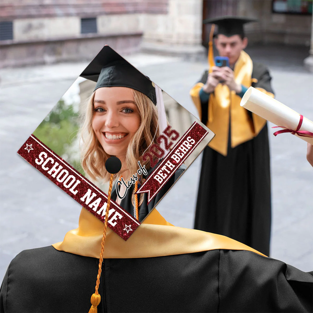 Class Of 2025 - Personalized Cap Topper, Graduation Gift, Grad Cap 2025 - Image 6