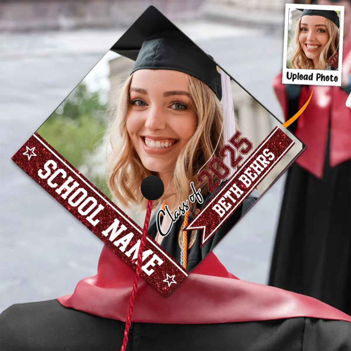Class Of 2025 - Personalized Cap Topper, Graduation Gift, Grad Cap 2025 - Image 7