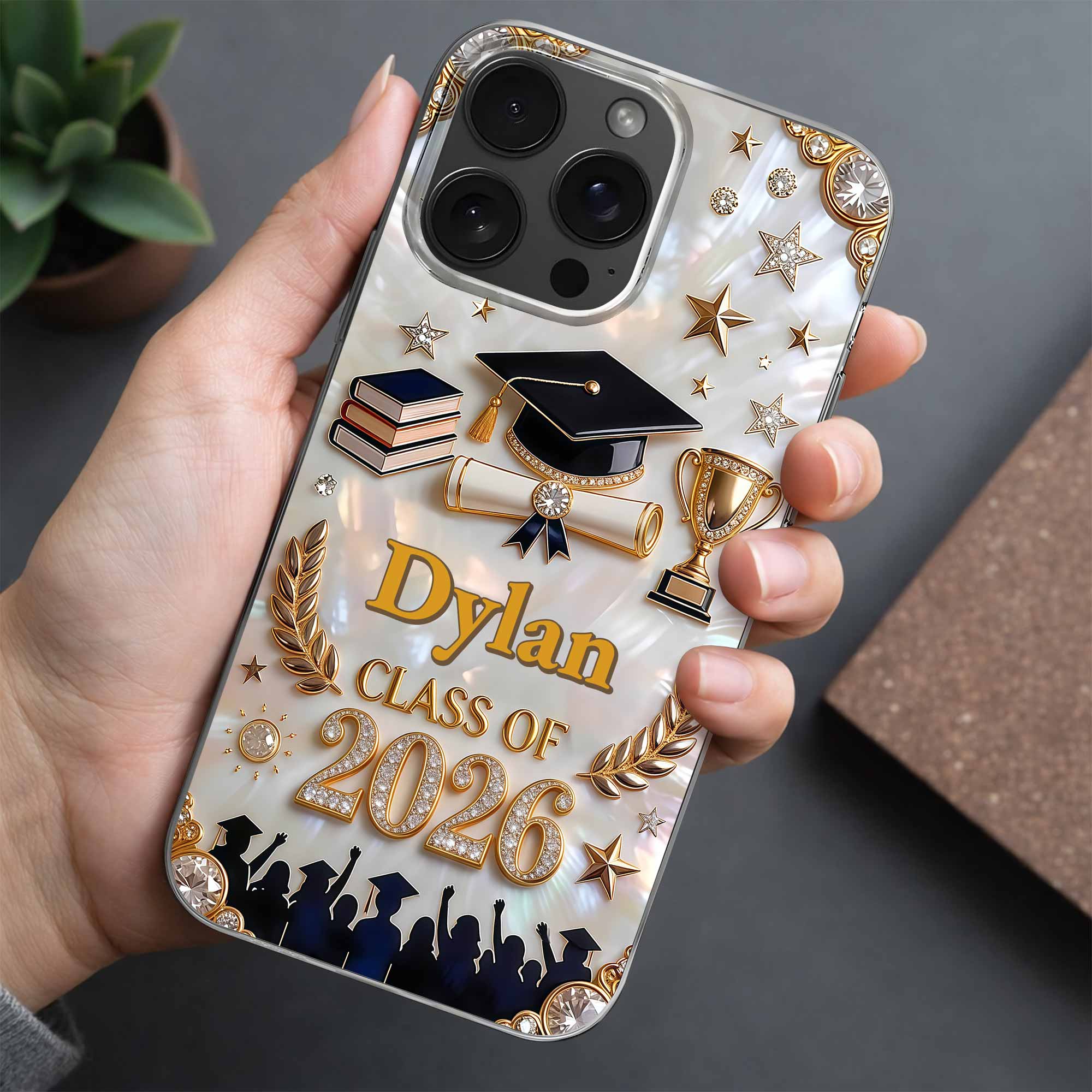 Class Of 2026,2027, Personalized Clear Phone Case, Gift For Graduates - Image 2