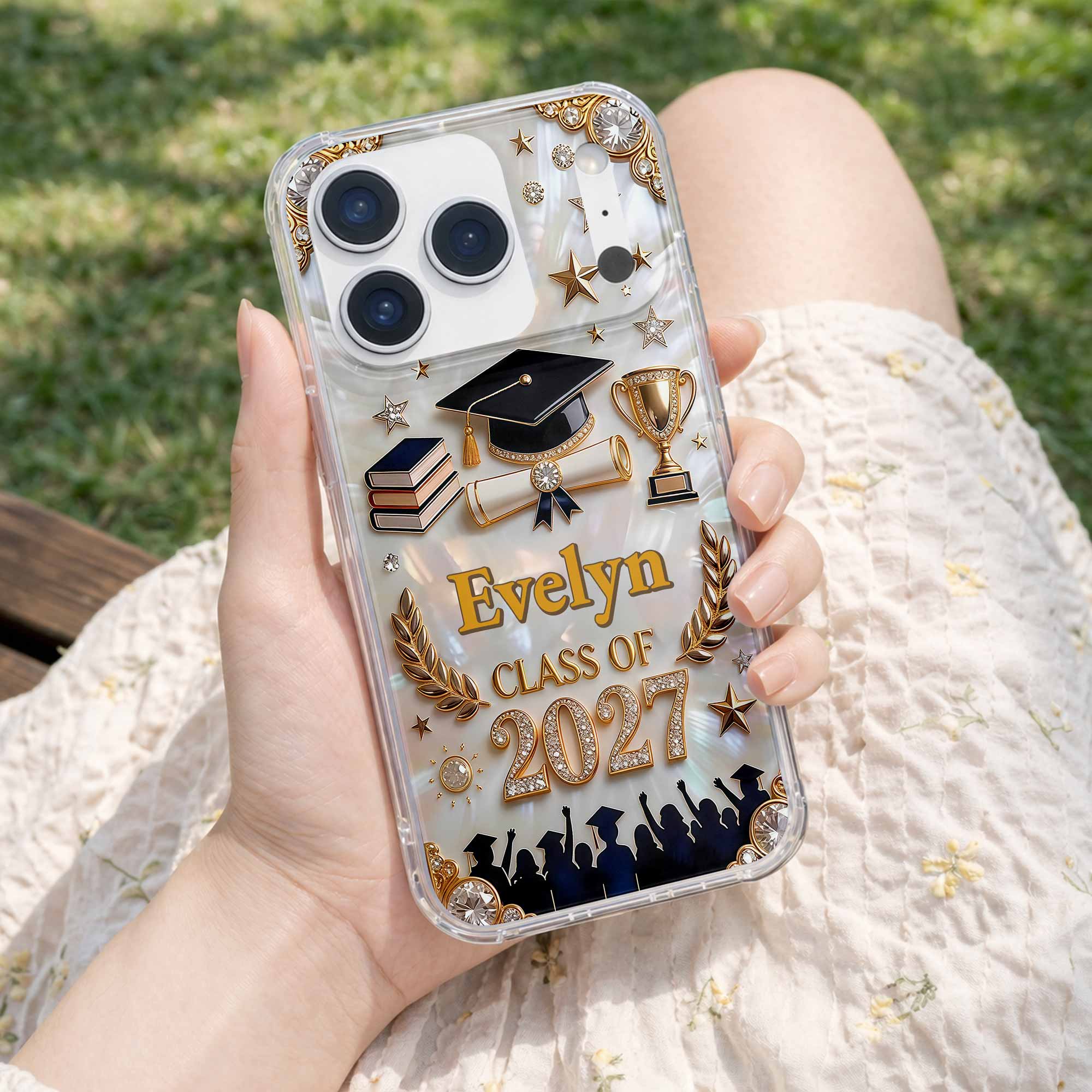 Class Of 2026,2027, Personalized Clear Phone Case, Gift For Graduates - Image 3