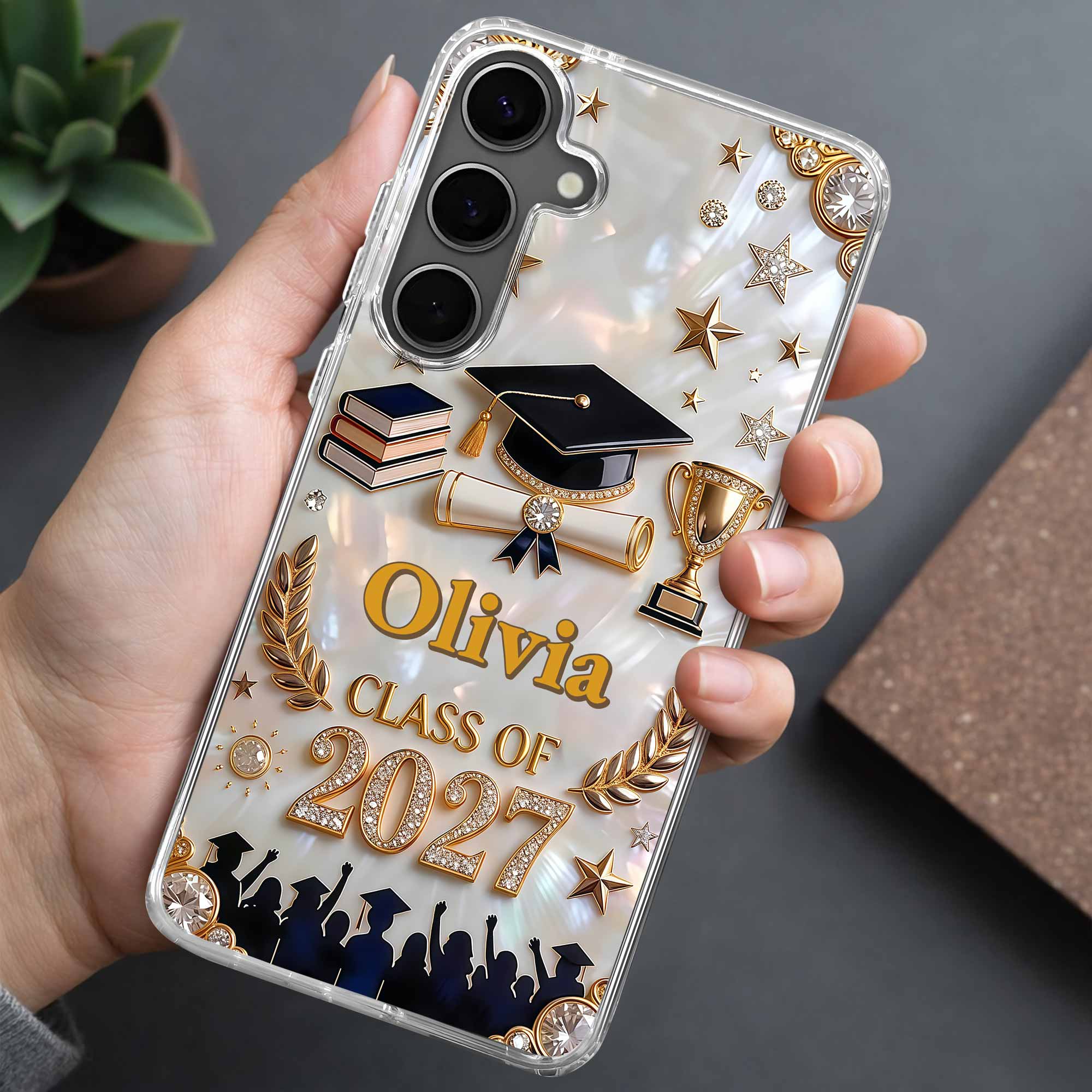 Class Of 2026,2027, Personalized Clear Phone Case, Gift For Graduates - Image 5