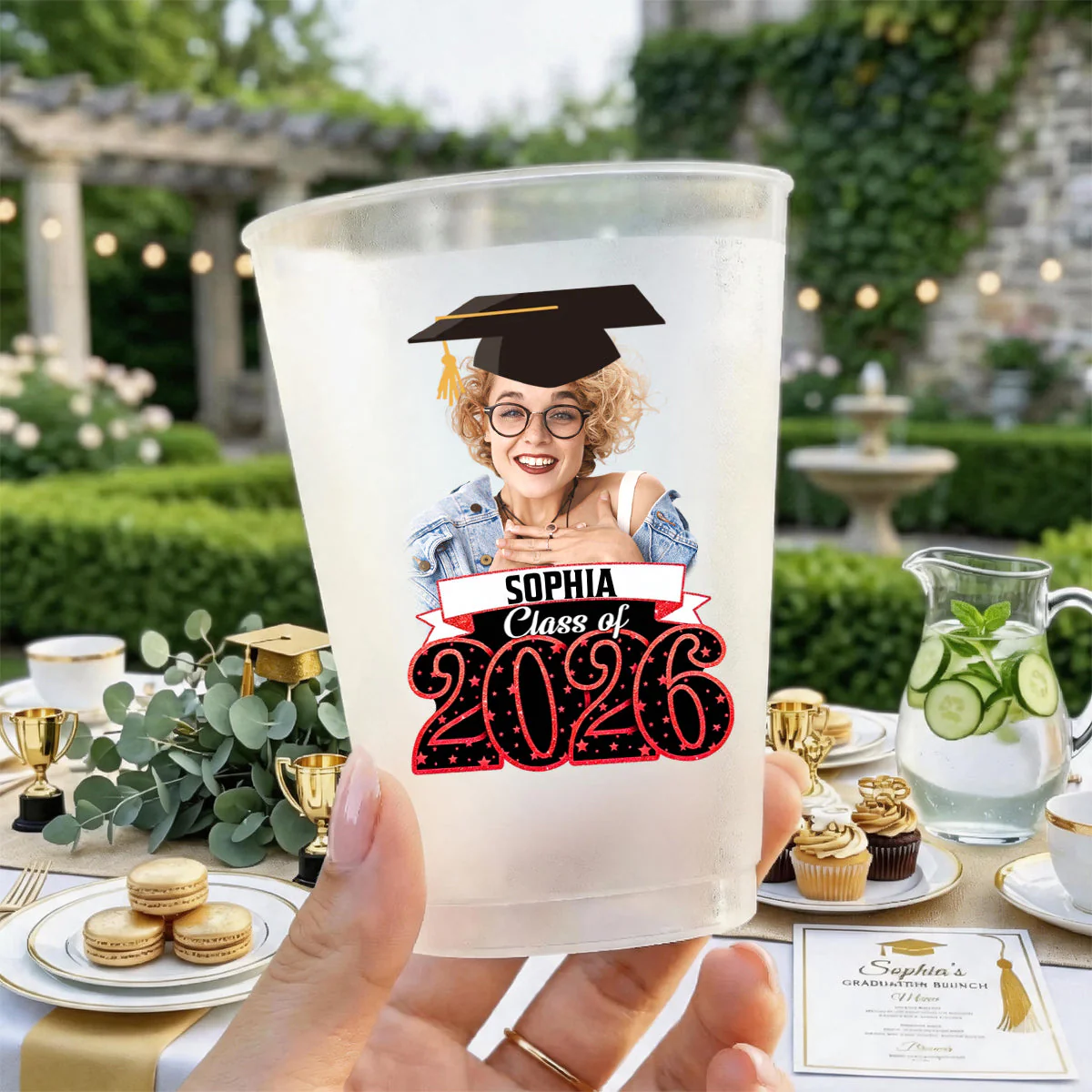Class Of 2026, Custom Your Photo And Your Name Graduation Cups, Personalized Graduation Gift - Image 3