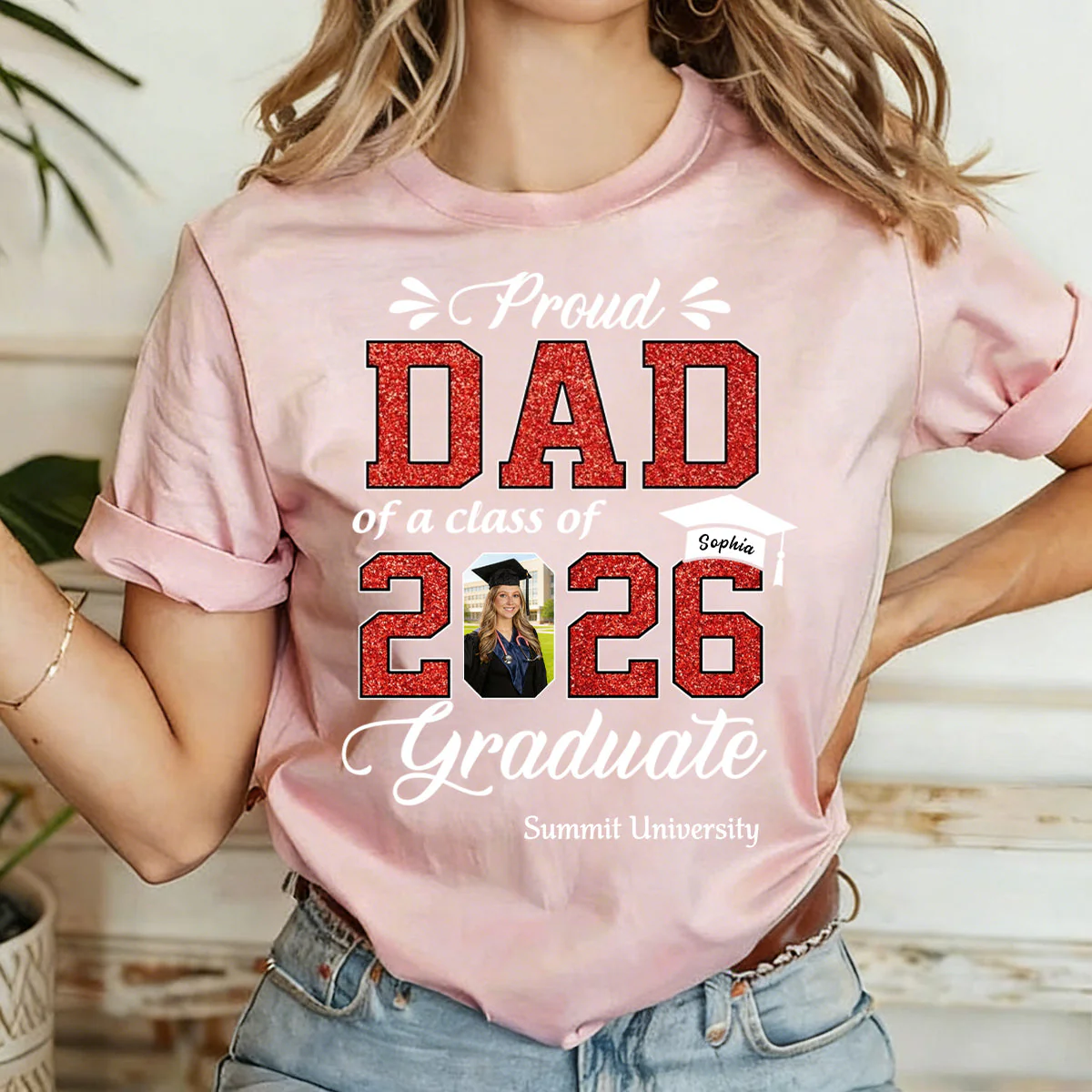 Class of 2026 Family Gifts For Family Member Graduation Shirt Proud Family Shirt - Image 4