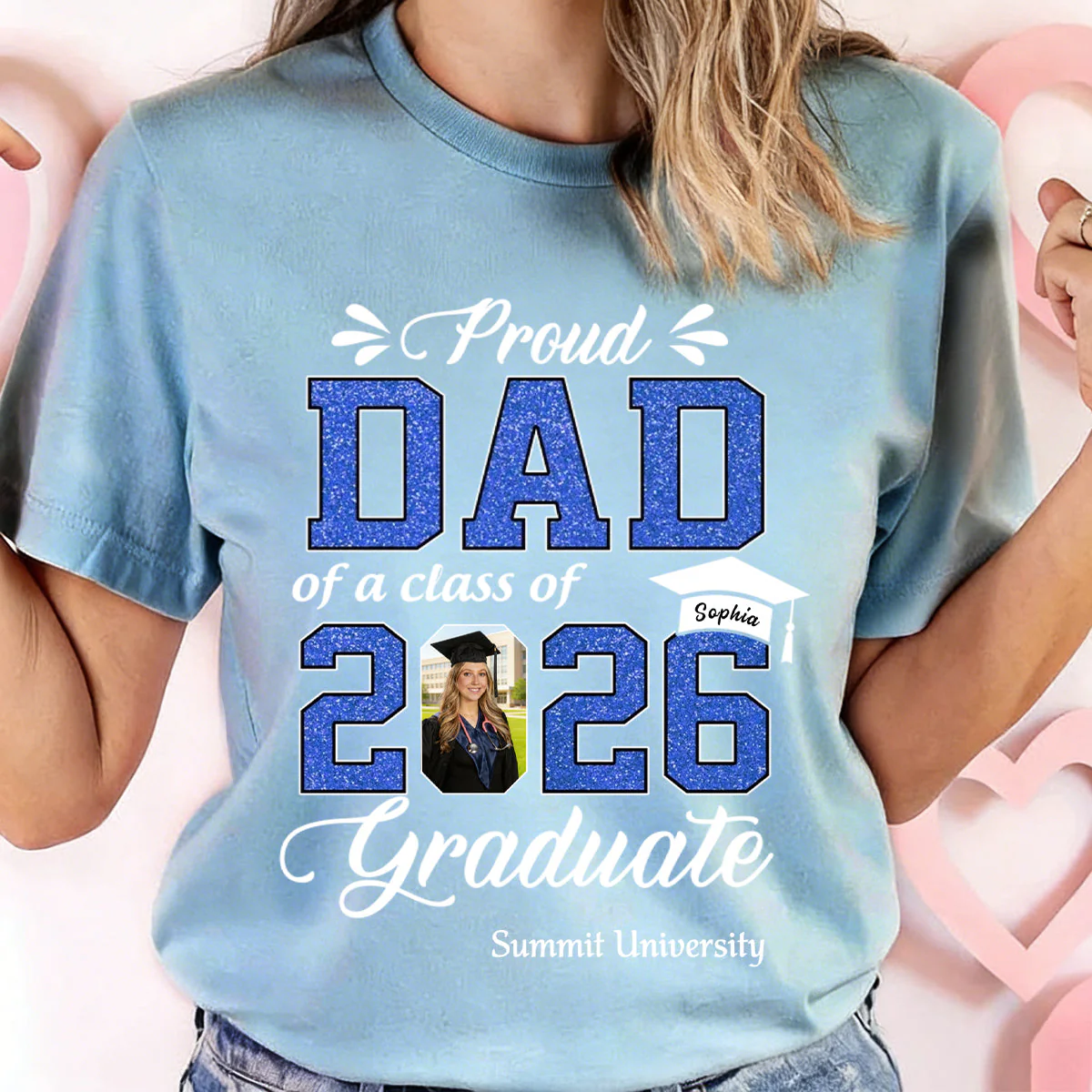 Class of 2026 Family Gifts For Family Member Graduation Shirt Proud Family Shirt - Image 5