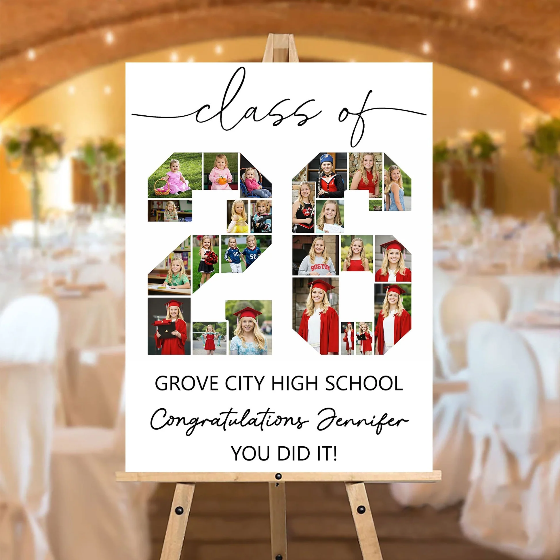 Class Of 2026 Personalized Graduation Welcome Sign - Custom Photo Welcome Sign - Graduation Gifts - Image 6