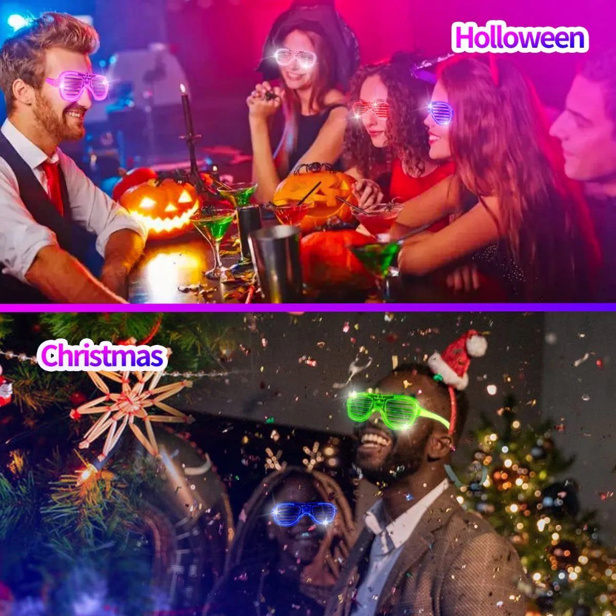 Colorful LED Glasses Party Decoration - Image 3
