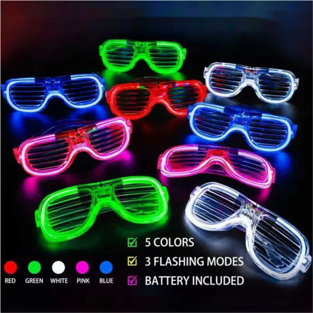 Colorful LED Glasses Party Decoration - Image 4