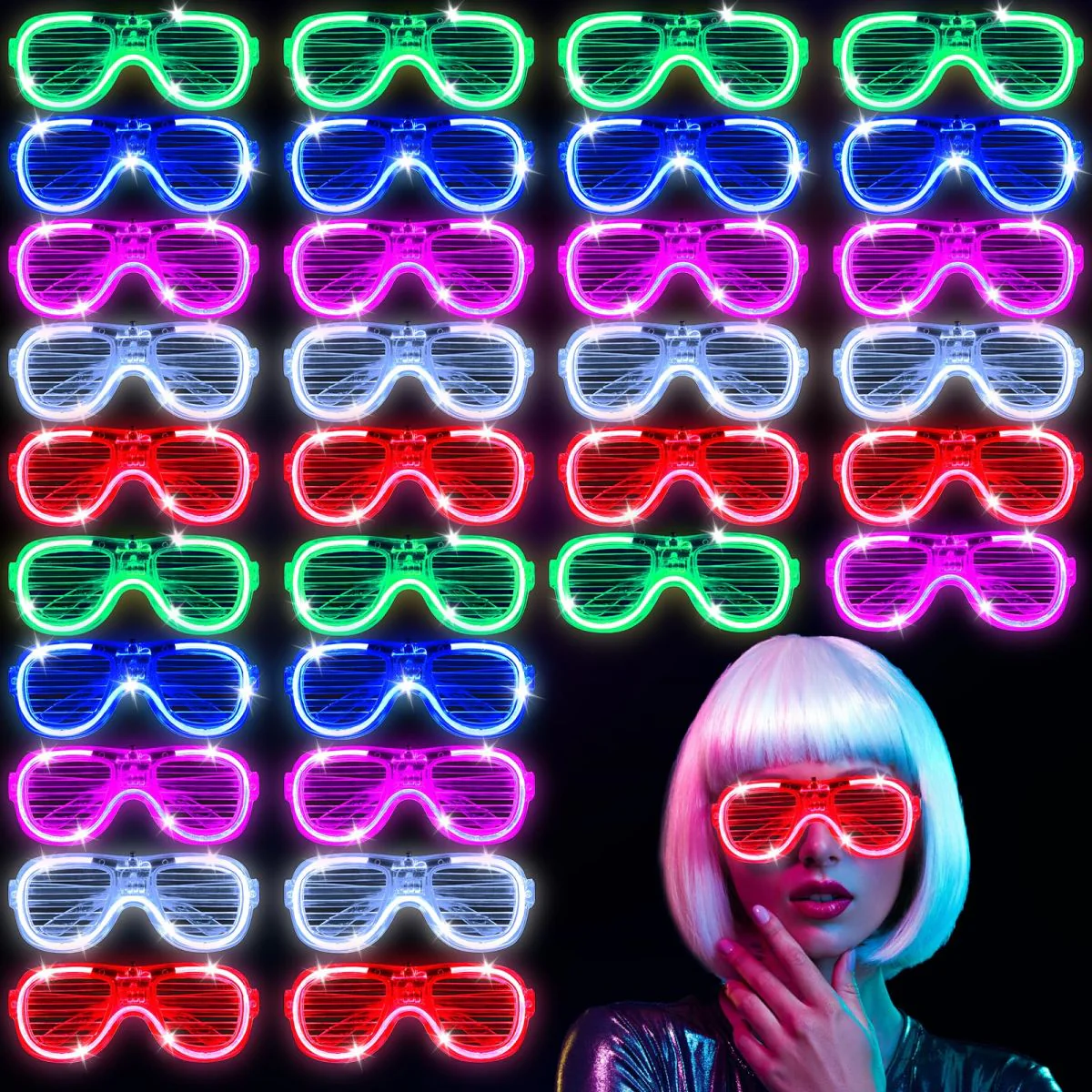 Colorful LED Glasses Party Decoration - Image 5