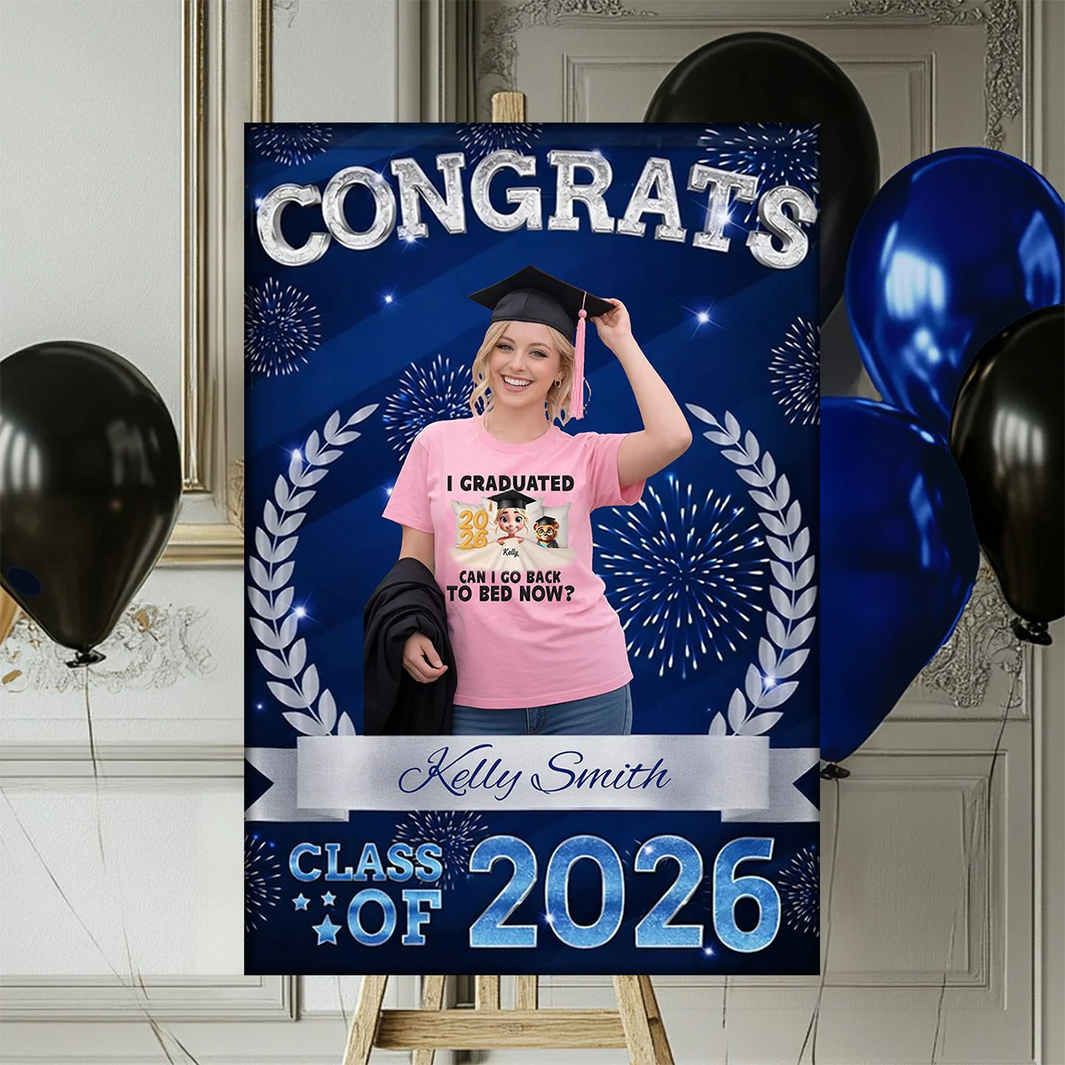 Congrats Class Of 2026 Welcome To Celebration Custom Party Welcome Sign - Personalized Graduation Decoration - Image 2