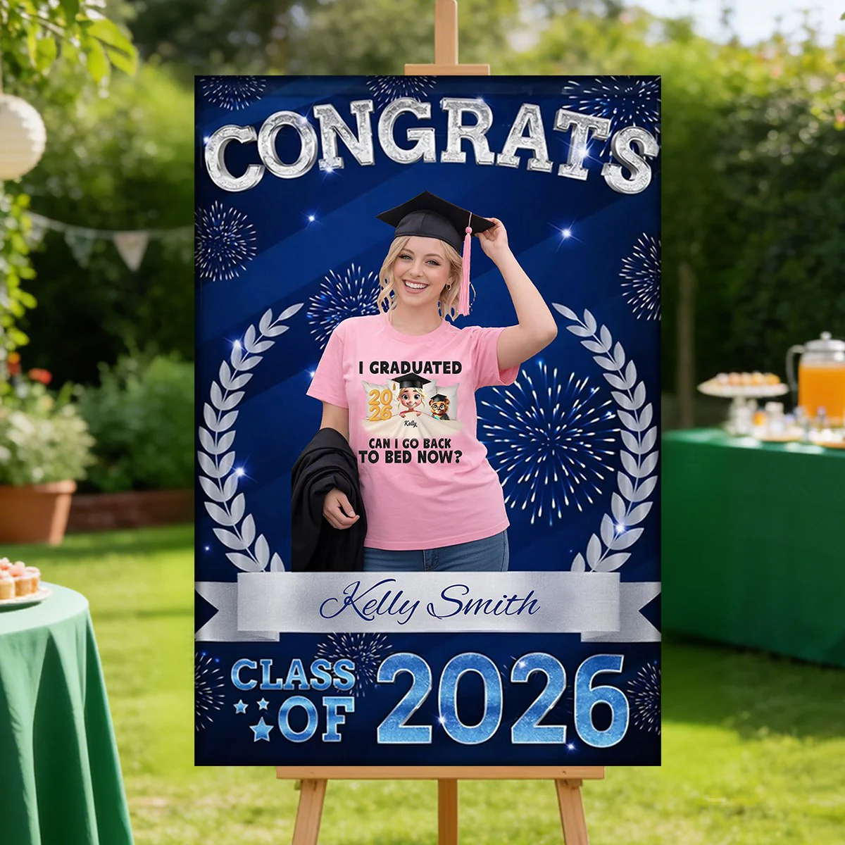 Congrats Class Of 2026 Welcome To Celebration Custom Party Welcome Sign - Personalized Graduation Decoration - Image 3
