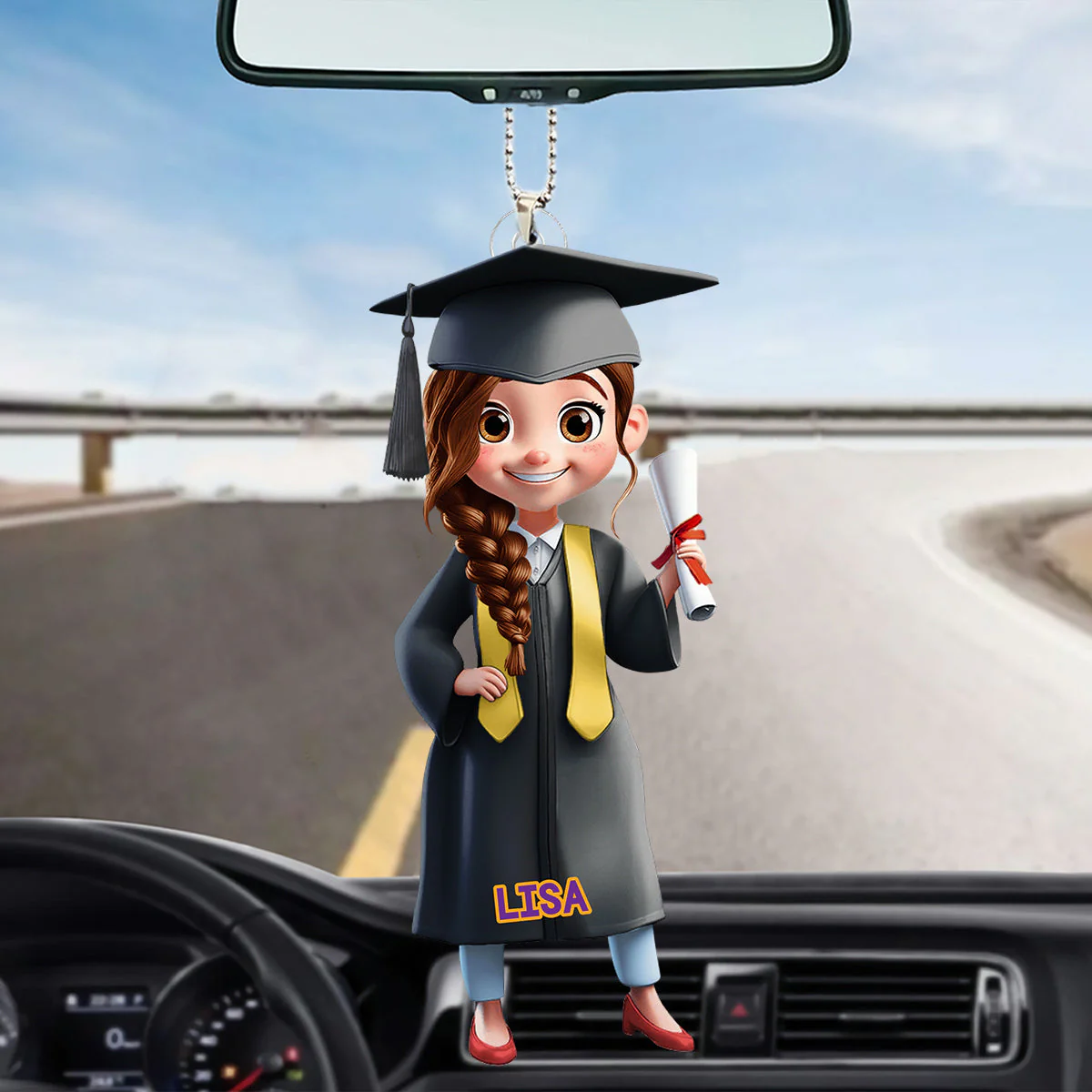 Congratulations Class Of - Personalized College Graduation Acrylic Ornament - Image 2
