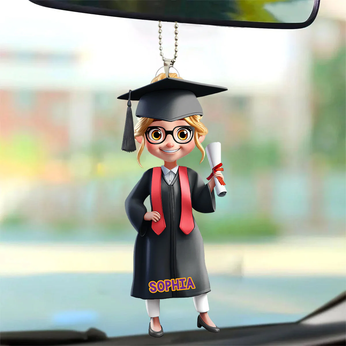 Congratulations Class Of - Personalized College Graduation Acrylic Ornament - Image 3
