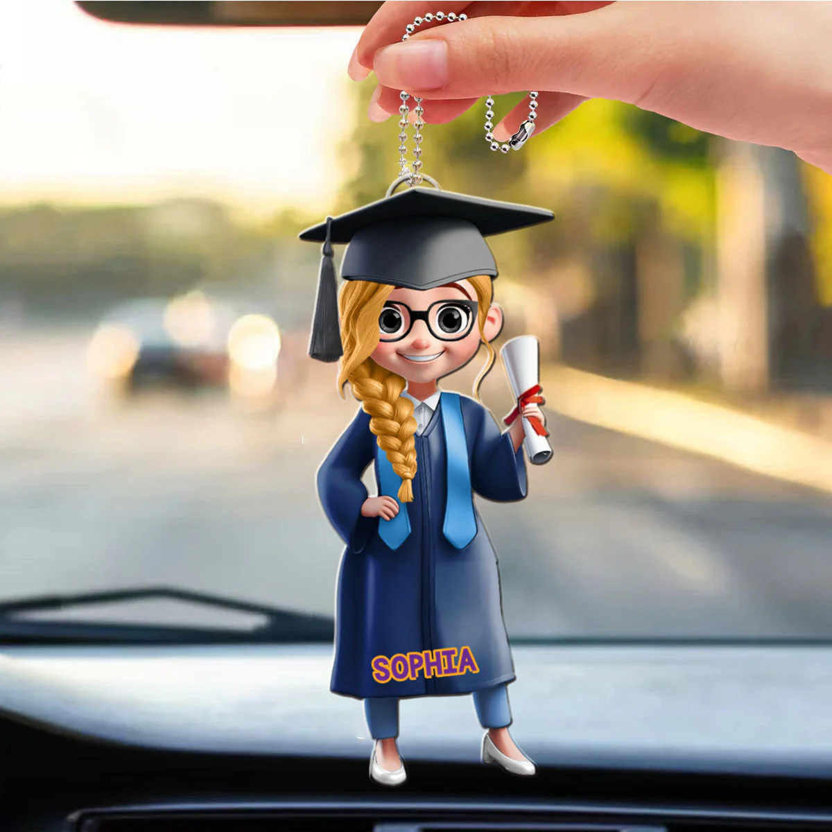 Congratulations Class Of - Personalized College Graduation Acrylic Ornament - Image 5