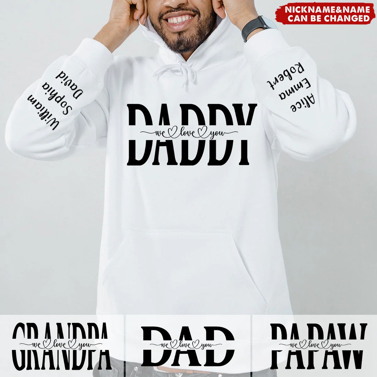 Cool dad - Personalized Hoodie for Dad and Papa - Image 5