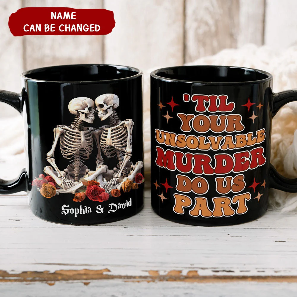 Couple Gift Personalized Mug Skull Couple Mug - Image 2