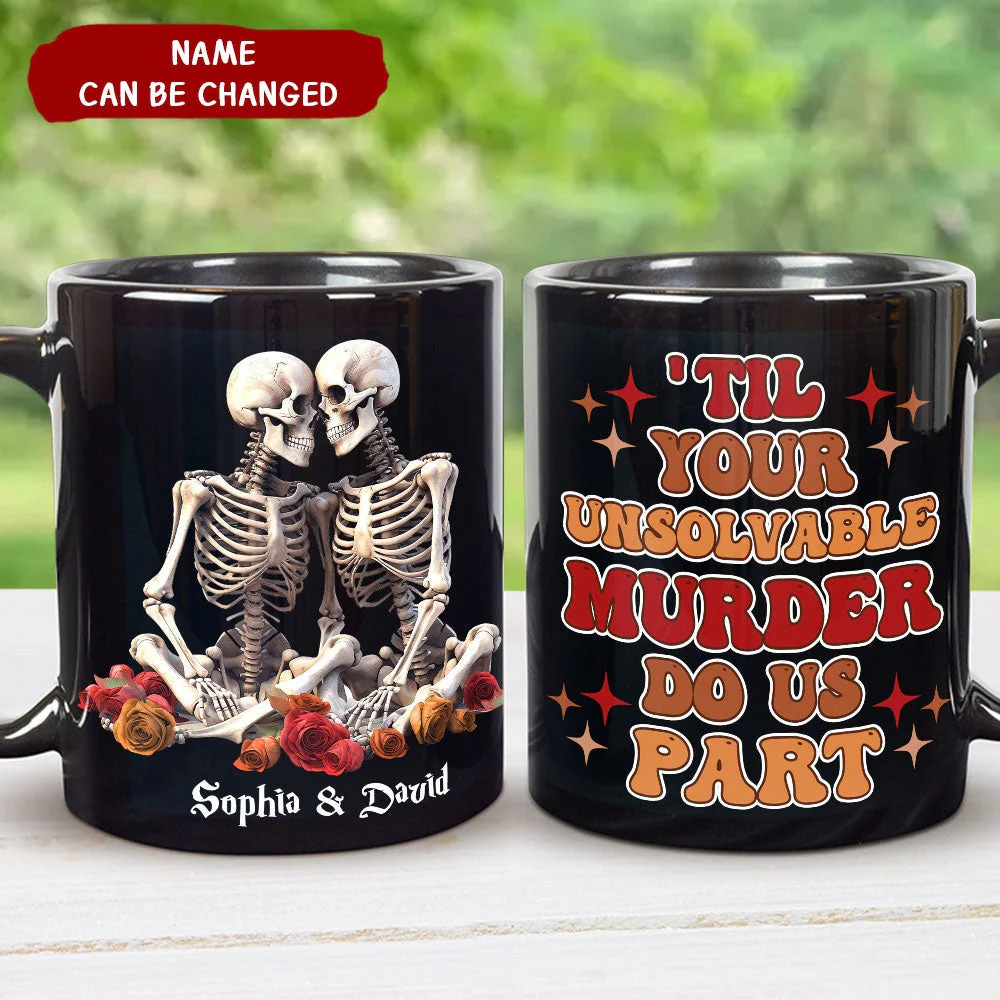 Couple Gift Personalized Mug Skull Couple Mug - Image 3