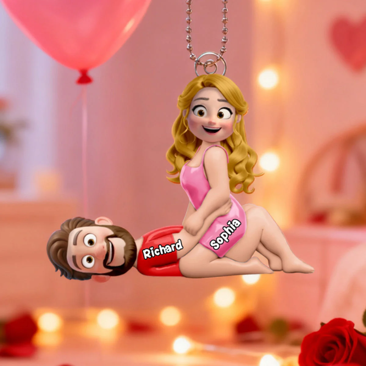Couple Love You Everyday Personalized Acrylic Ornament - Gifts For Couple - Image 2