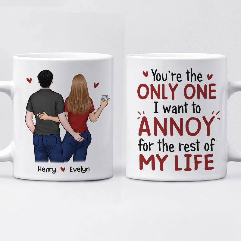 Couple Personalized Custom Mug - Gift For Husband Wife, Anniversary - Image 2