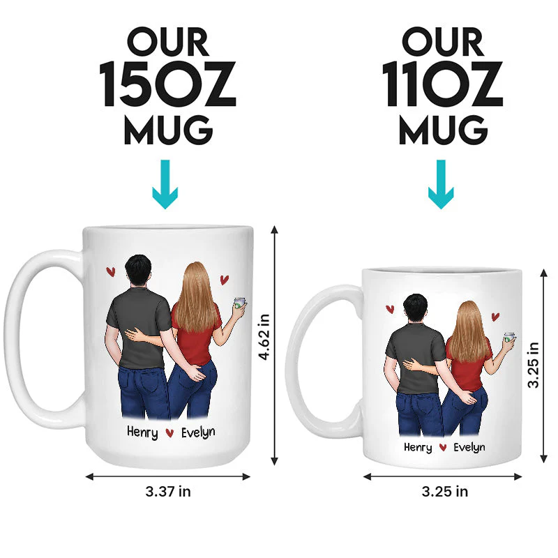 Couple Personalized Custom Mug - Gift For Husband Wife, Anniversary - Image 3