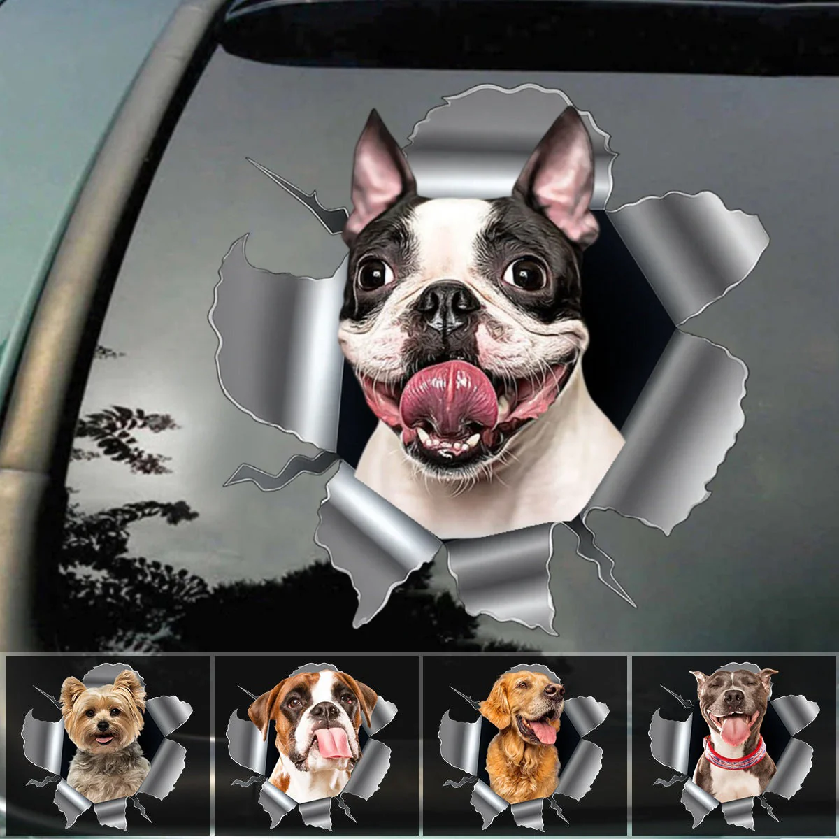 Cracking You Up, One Paw At A Time - Personalized Custom Photo Decal Gifts For Dog Cat Lovers, Dog Dad Mom - Image 3