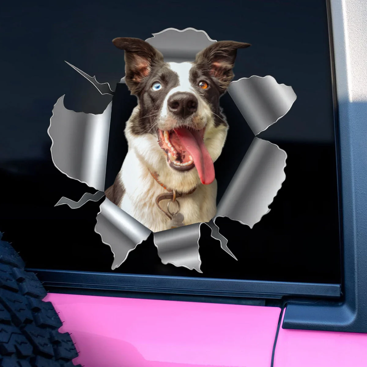 Cracking You Up, One Paw At A Time - Personalized Custom Photo Decal Gifts For Dog Cat Lovers, Dog Dad Mom - Image 4
