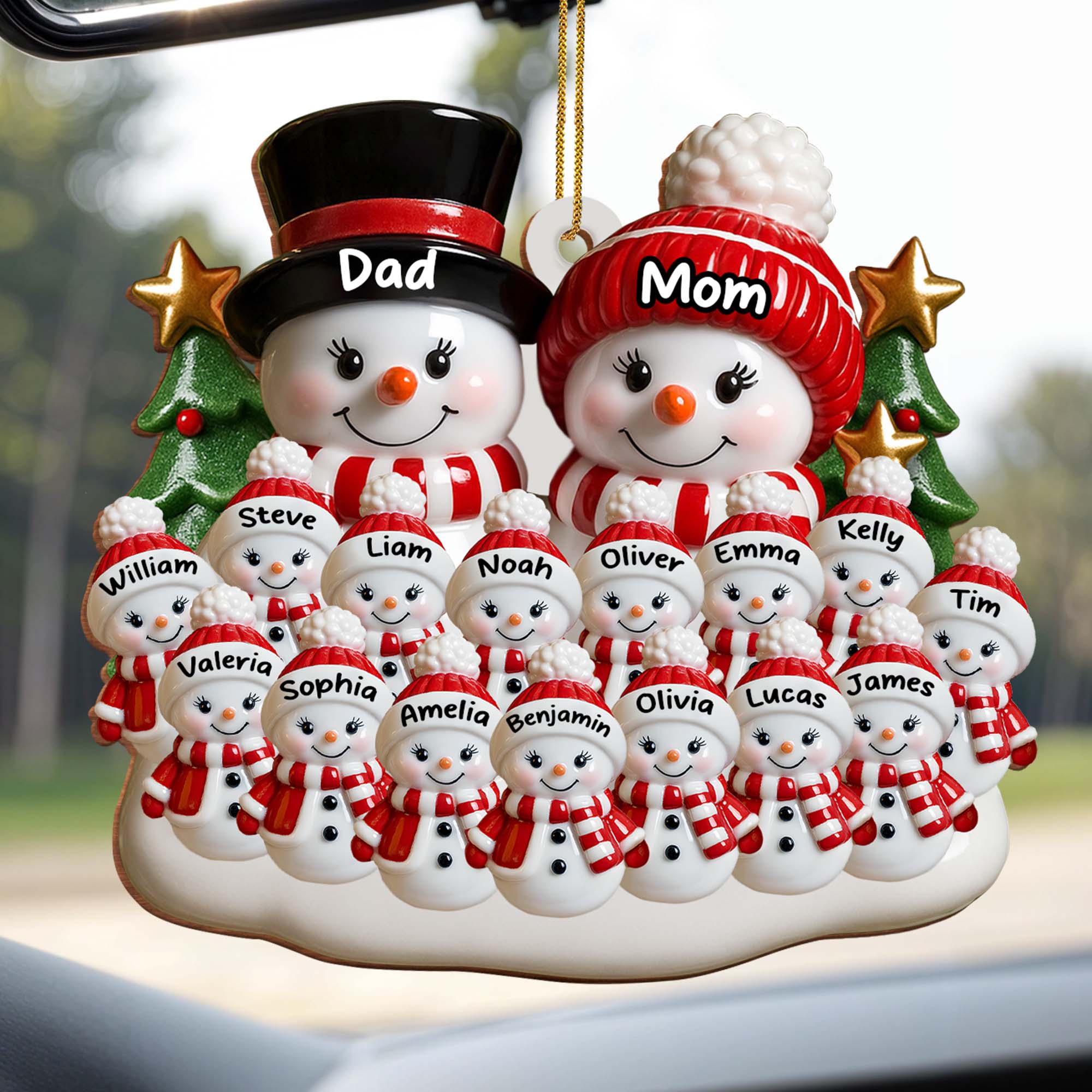 Create A Heartwarming Family Christmas, Personalized Wood Ornament, Gift For Family - Image 5