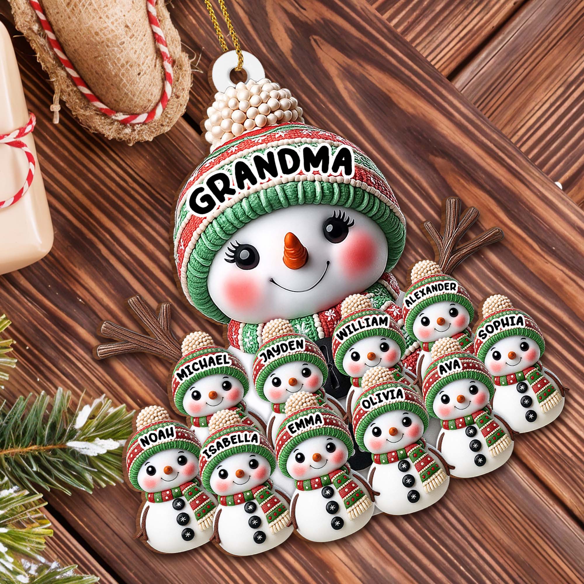 Create A Warm Holiday Decoration With Snowman, Custom Wood Ornament - Image 4