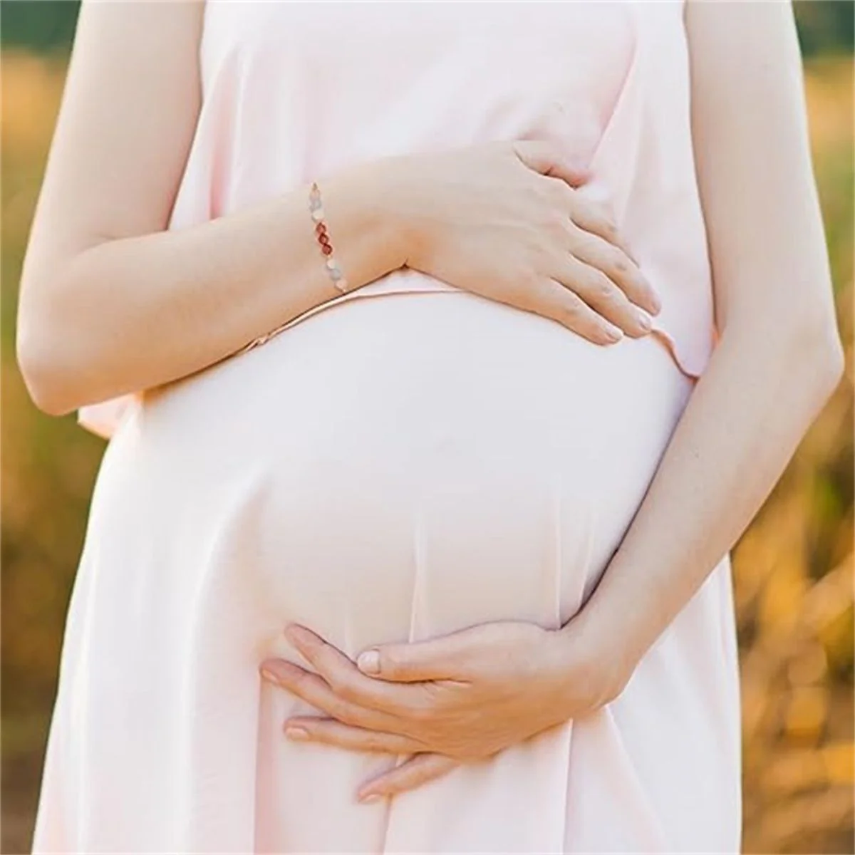 Crystal bracelet Healthy pregnancy, support, expectant mother gift, rose quartz bracelet - Image 5