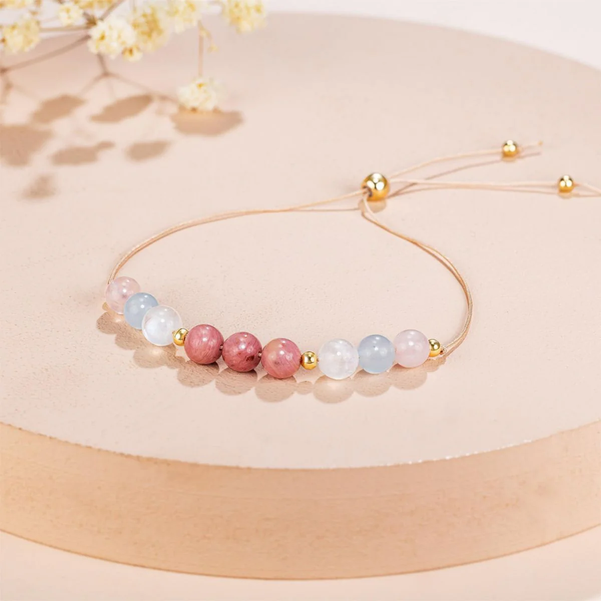 Crystal bracelet Healthy pregnancy, support, expectant mother gift, rose quartz bracelet - Image 6