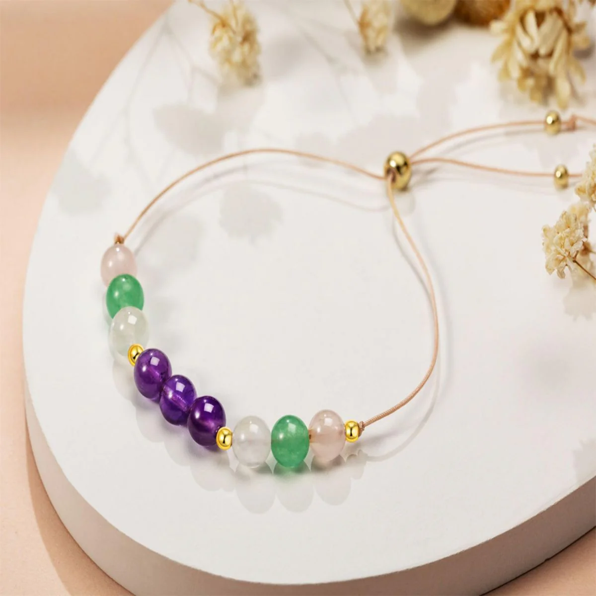 Crystal bracelet Healthy pregnancy, support, expectant mother gift, rose quartz bracelet - Image 8
