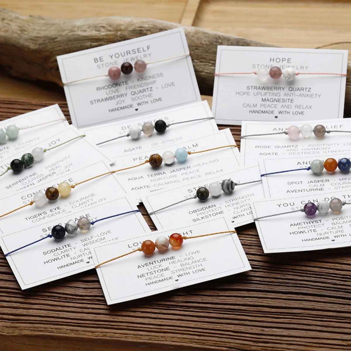 Crystal Bracelet - Real Crystal Jewellery - String Crystal Bracelet - Energy Bracelet - Image 3