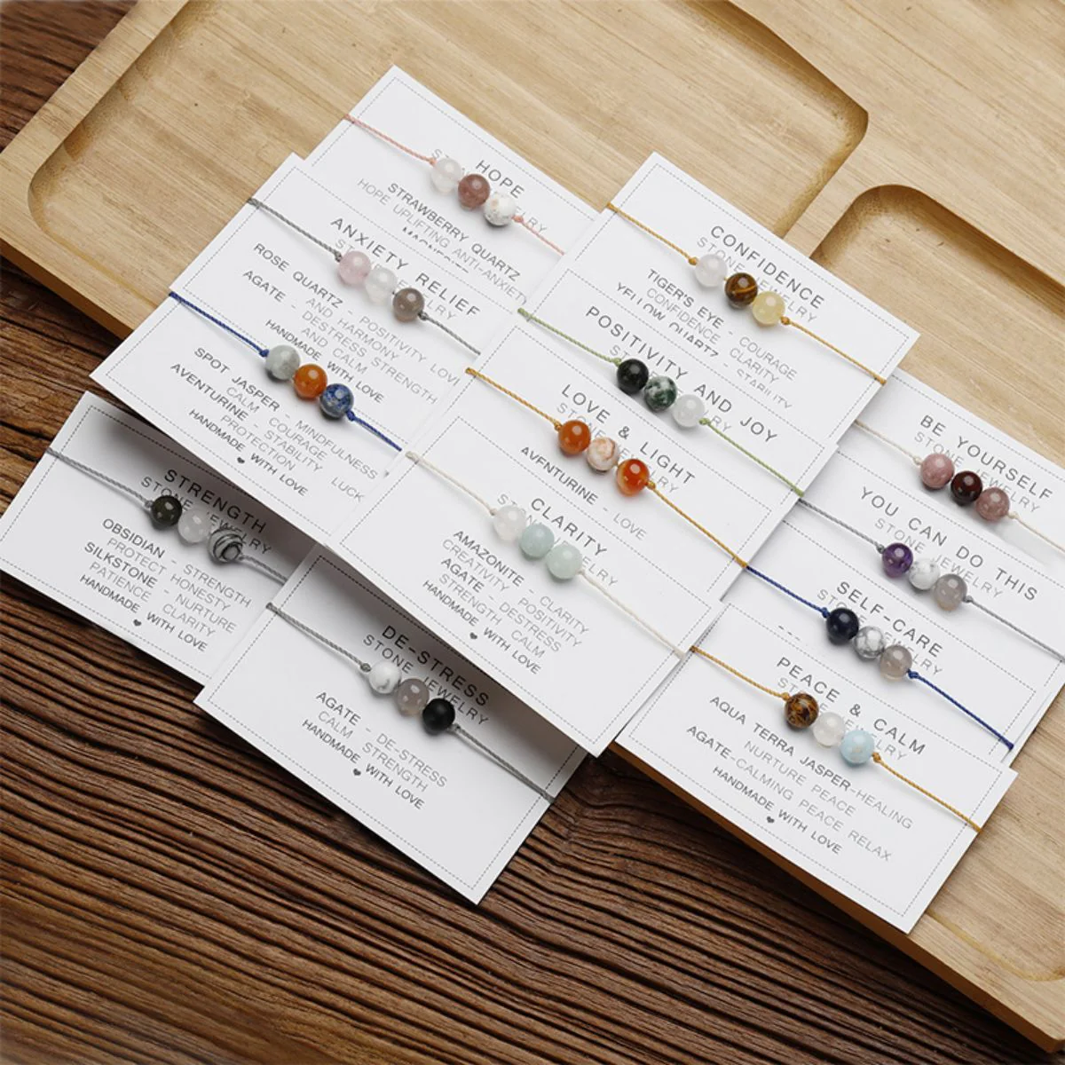 Crystal Bracelet - Real Crystal Jewellery - String Crystal Bracelet - Energy Bracelet - Image 4