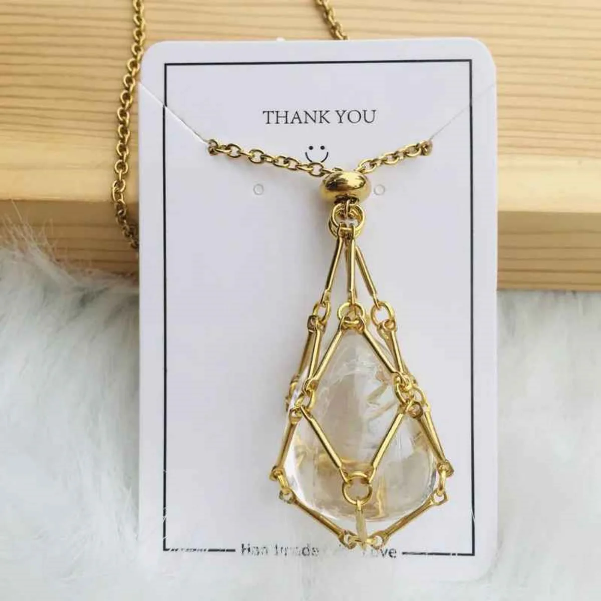 Crystal Gemstone Holder Necklace - Image 11