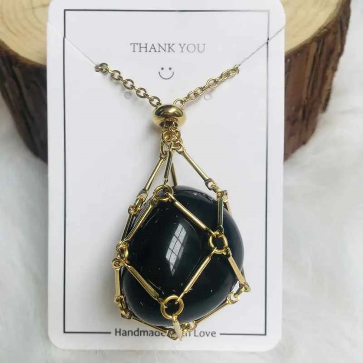 Crystal Gemstone Holder Necklace - Image 12