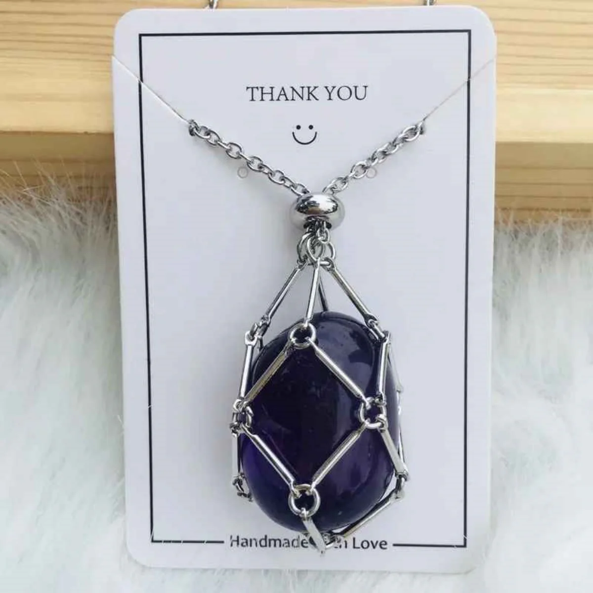 Crystal Gemstone Holder Necklace - Image 14
