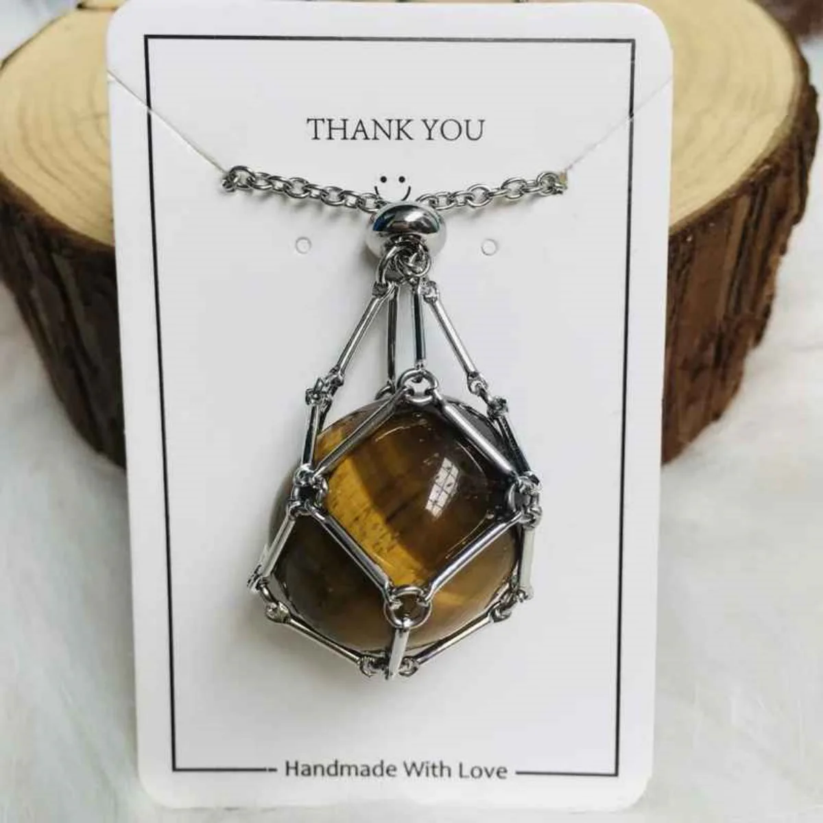 Crystal Gemstone Holder Necklace - Image 17