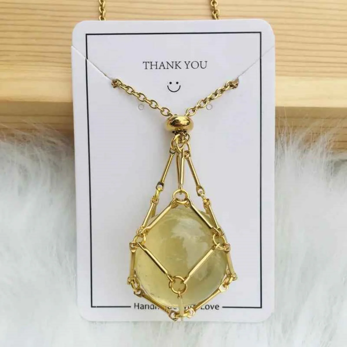 Crystal Gemstone Holder Necklace - Image 5